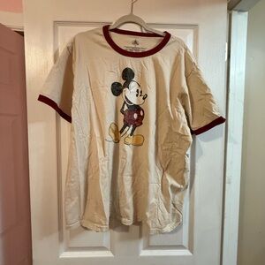 Disney Cream Shirt with Red Accents